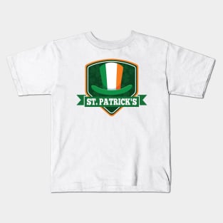 St Patrick's Day Top Hat Kids T-Shirt